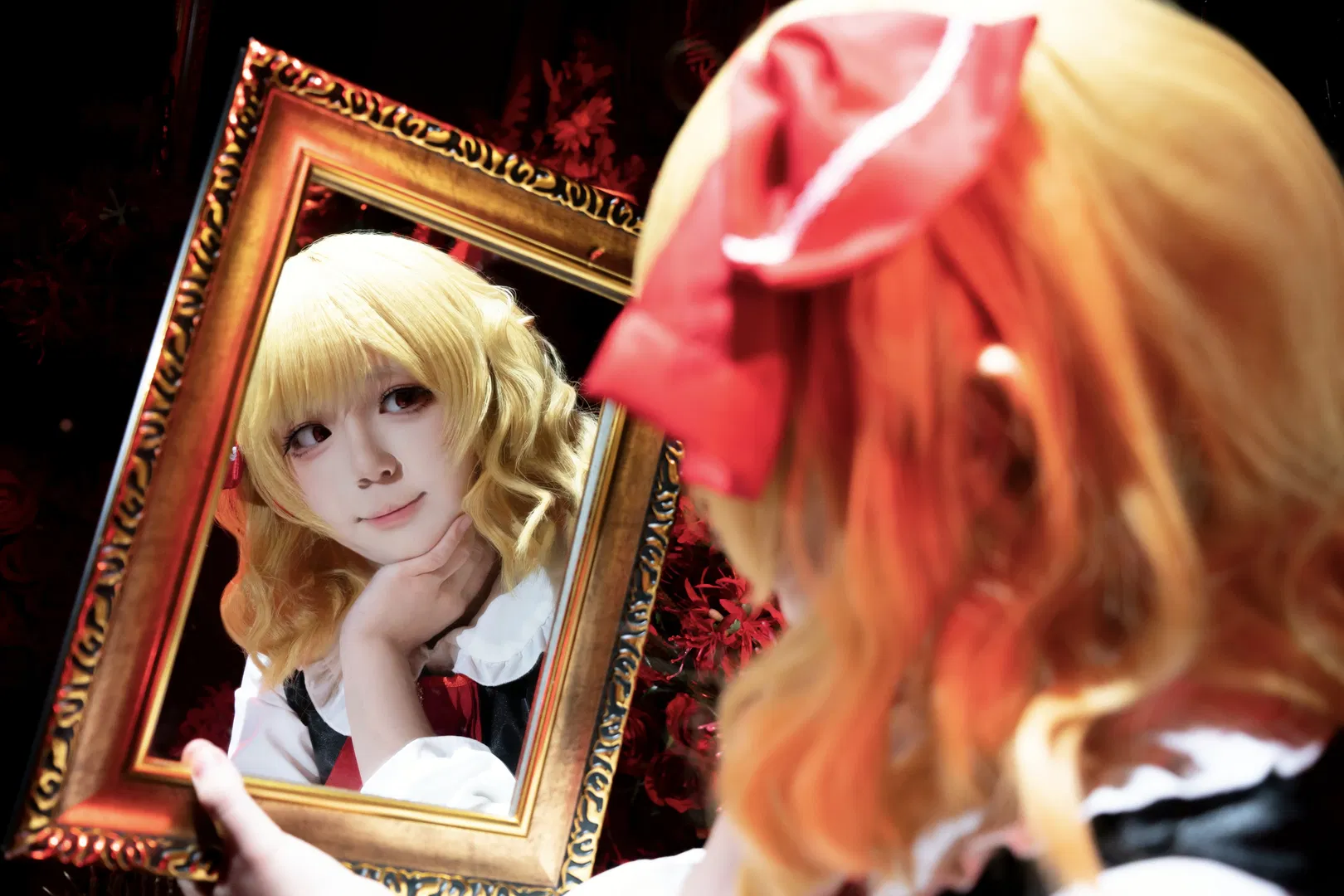 【露米婭cos】紅黑交織的暗黑哥特風正片 - 第 9 張