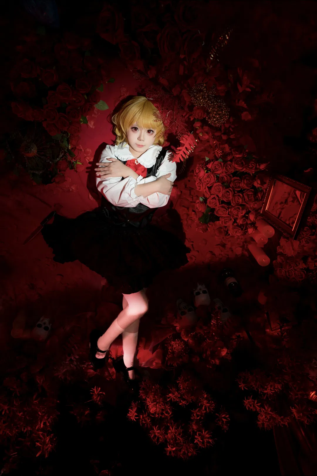【露米婭cos】東方Project暗黑玫瑰棚拍，可可愛愛消防斧 - 第 3 張