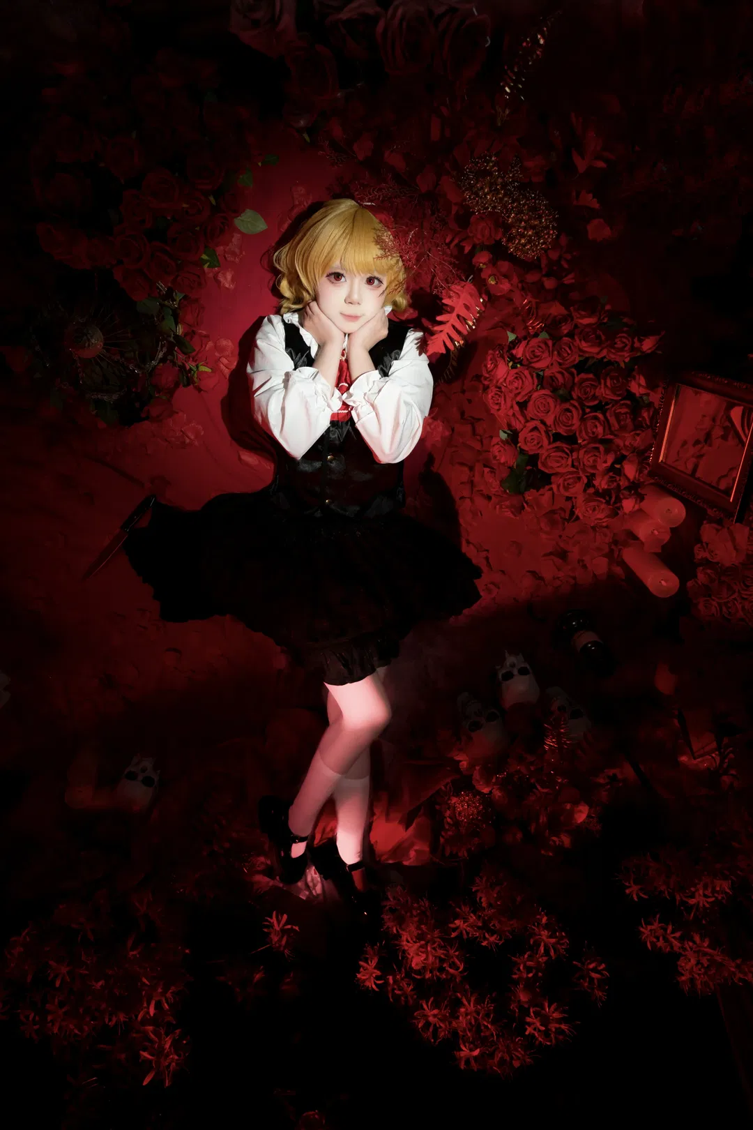 【露米婭cos】東方Project暗黑玫瑰棚拍，可可愛愛消防斧 - 第 4 張