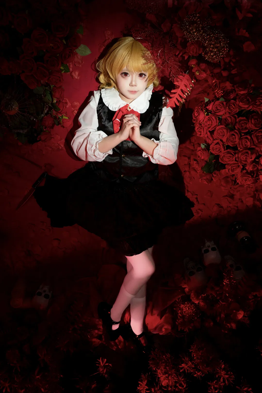 【露米婭cos】東方Project暗黑玫瑰棚拍，可可愛愛消防斧 - 第 5 張