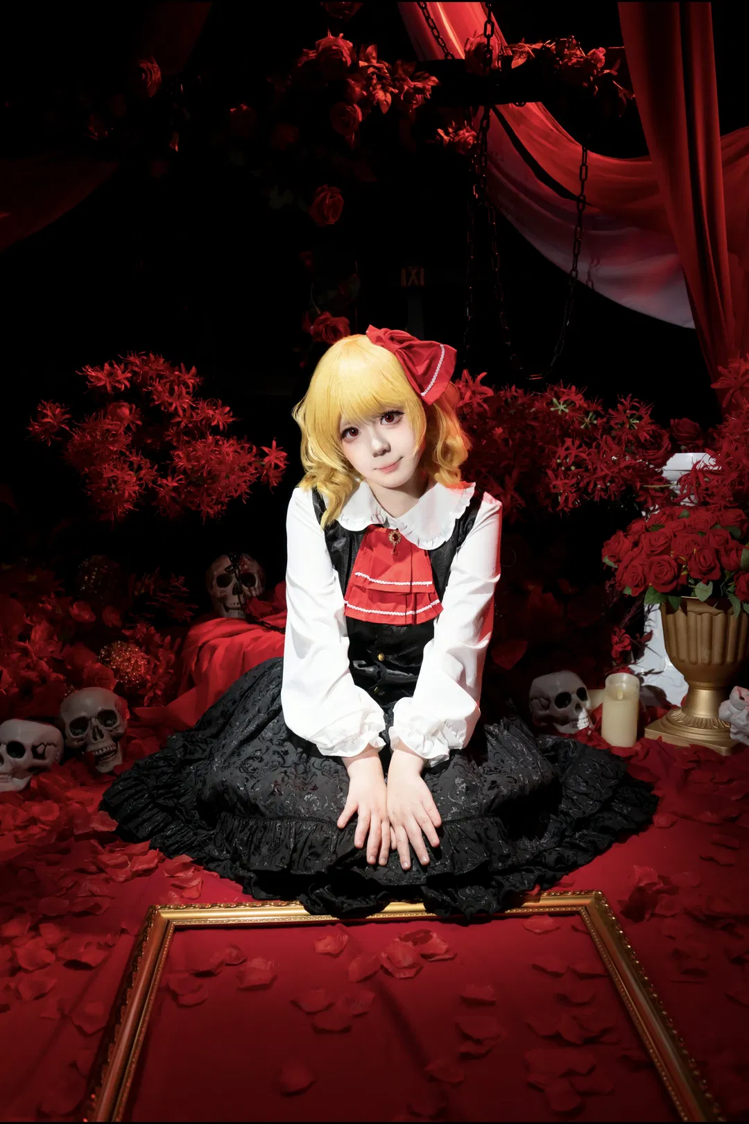 【露米婭cos】東方Project暗黑玫瑰棚拍，可可愛愛消防斧 - 第 9 張