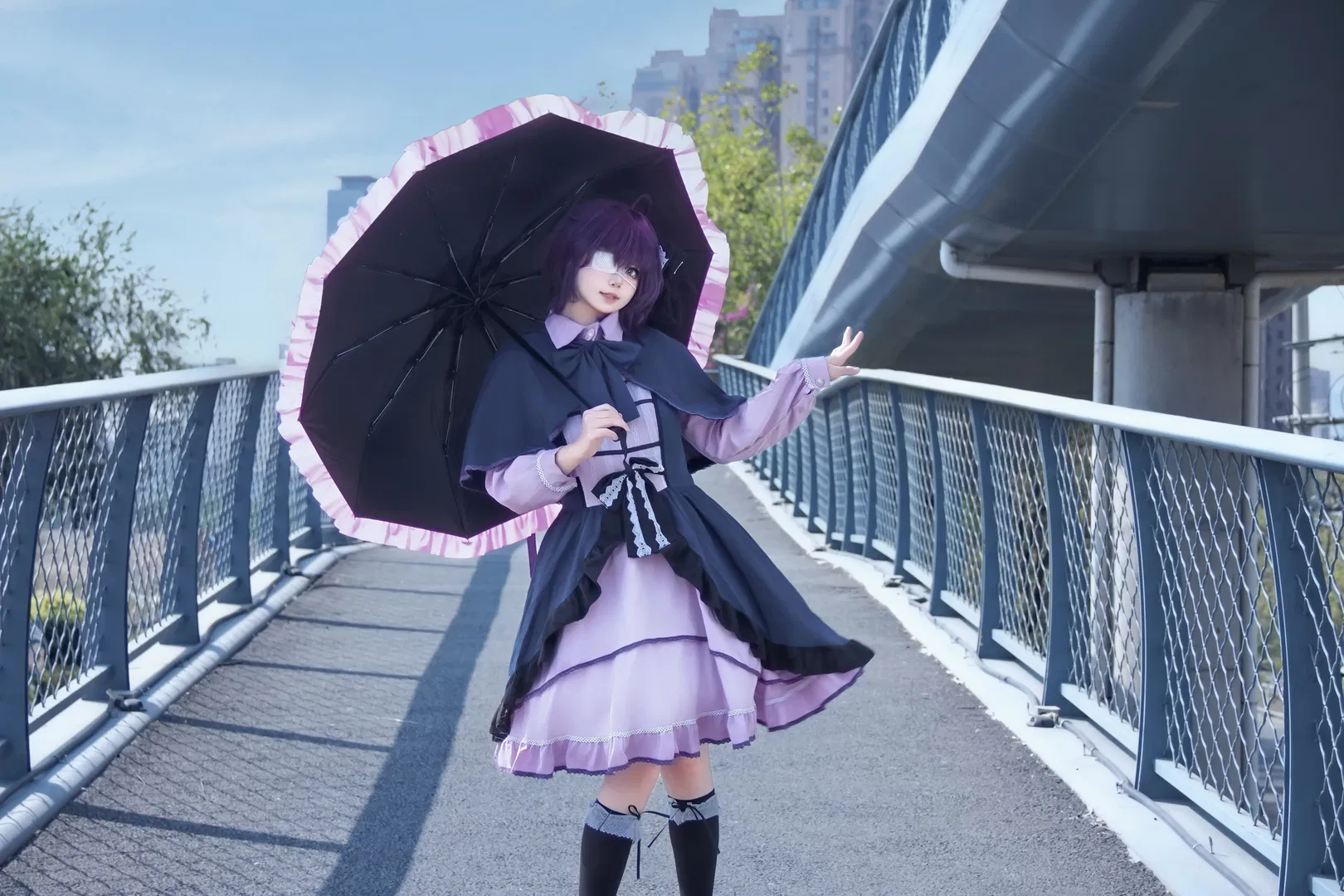 【小鳥遊六花cos】中二病也要談戀愛，邪王真眼外景活力呈現 - 第 6 張