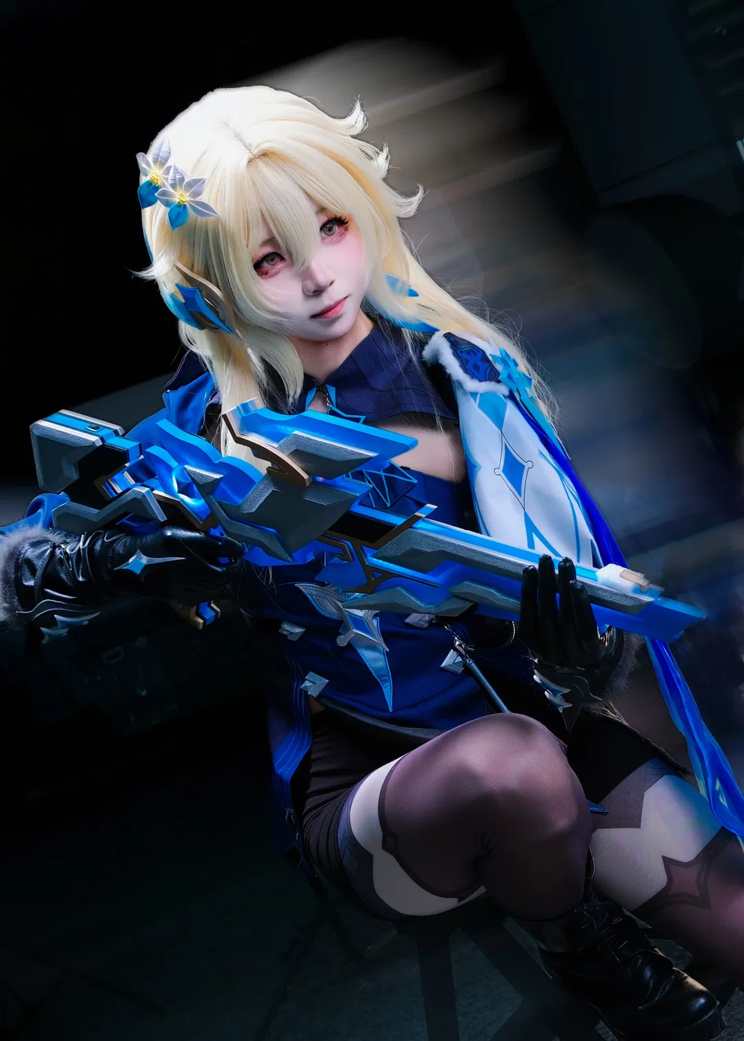 【熒cos】原神至冬風格，手持巨劍的高冷戰鬥少女 - 第 2 張