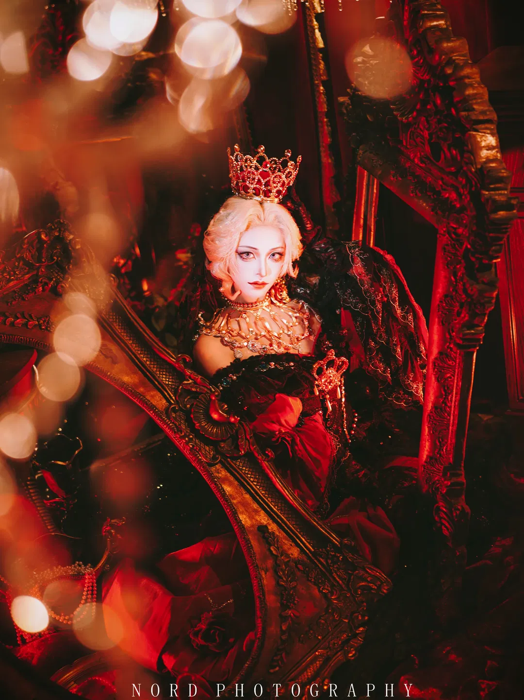 【紅夫人cos】第五人格虛妄皮膚，紅黑哥特風拉滿 - 第 2 張