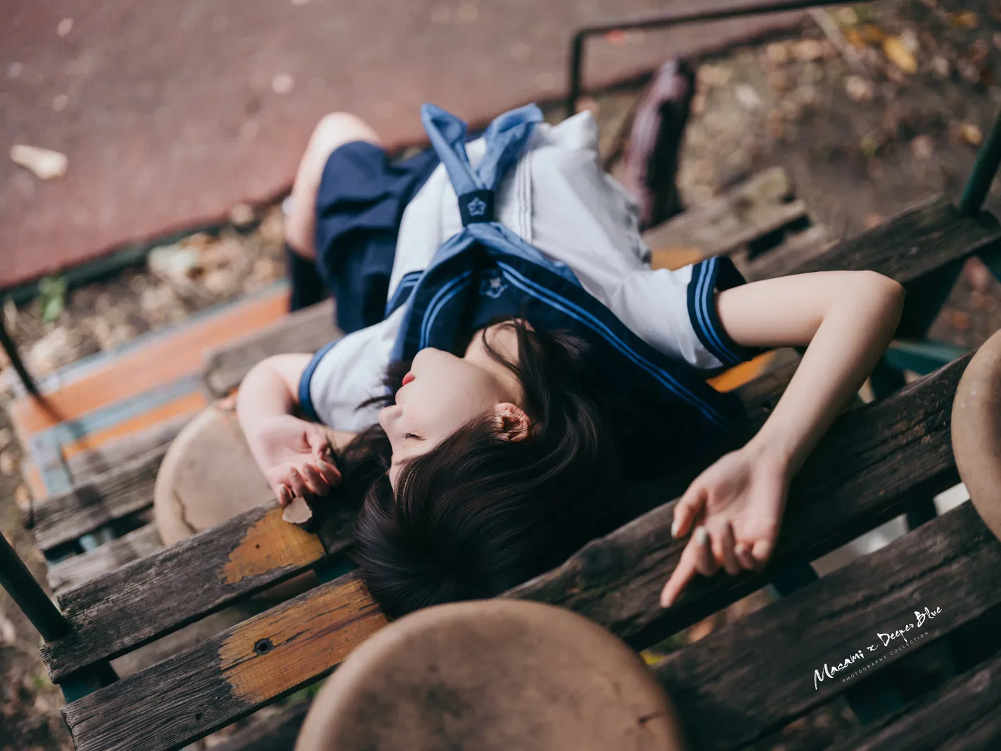 放学后的操场，这套日系水手服写真太有青春气息了 - 第 10 张