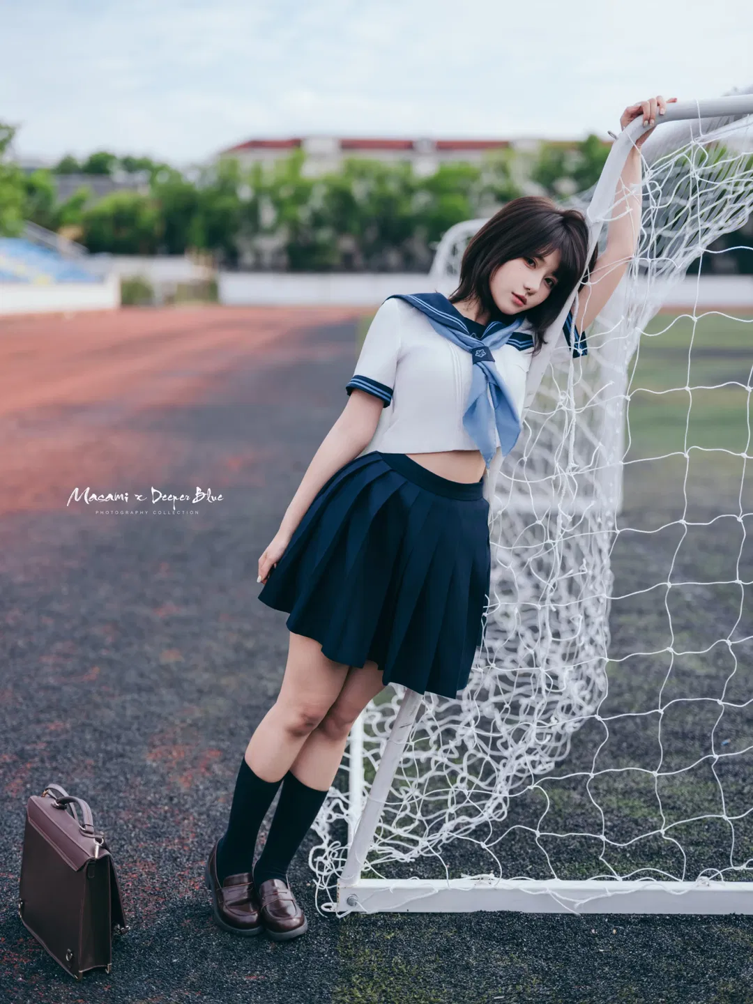 放学后的操场，这套日系水手服写真太有青春气息了 - 第 6 张