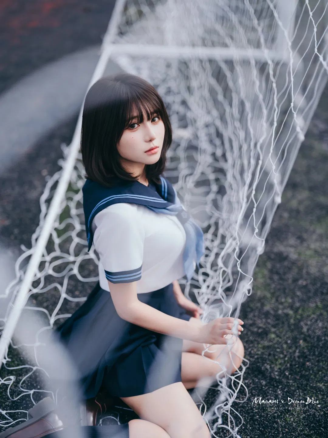 放学后的操场，这套日系水手服写真太有青春气息了 - 第 9 张