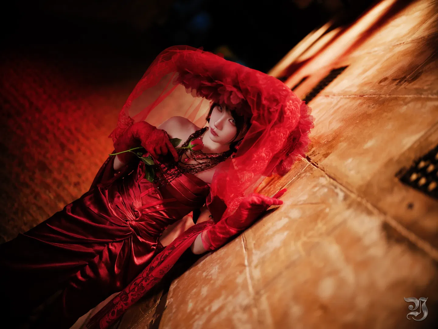 Nocturnal crimson aristocrat: Gothic vampire cosplay atmosphere dialed to the absolute peak - Image 10