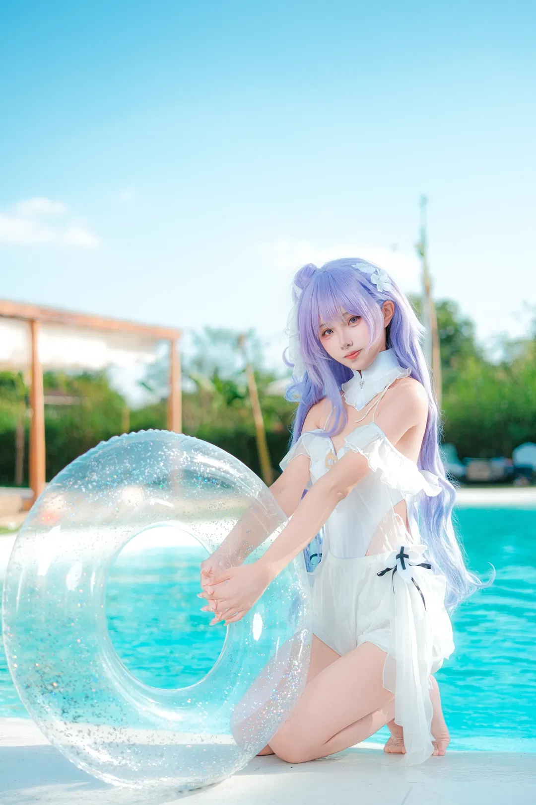 【独角兽cos】碧蓝航线泳装，夏日池畔的梦幻定格 - 第 1 张