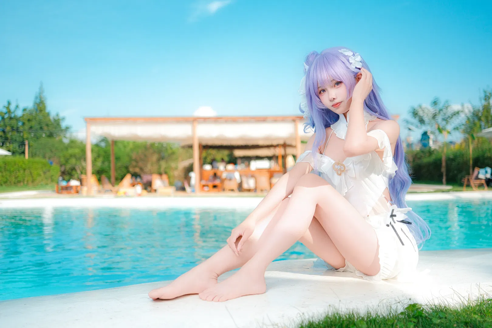 【独角兽cos】碧蓝航线泳装，夏日池畔的梦幻定格 - 第 2 张
