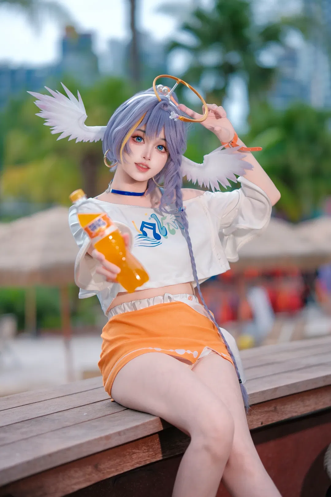 【知更鸟cos】崩坏星穹铁道 夏日海滩的清凉元气 - 第 1 张