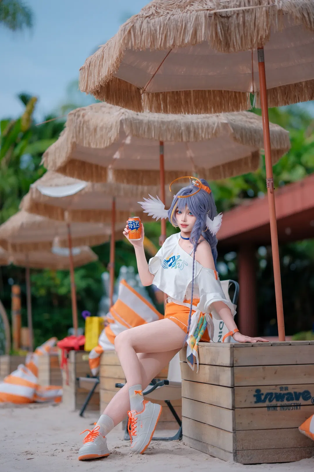 【知更鸟cos】崩坏星穹铁道 夏日海滩的清凉元气 - 第 3 张