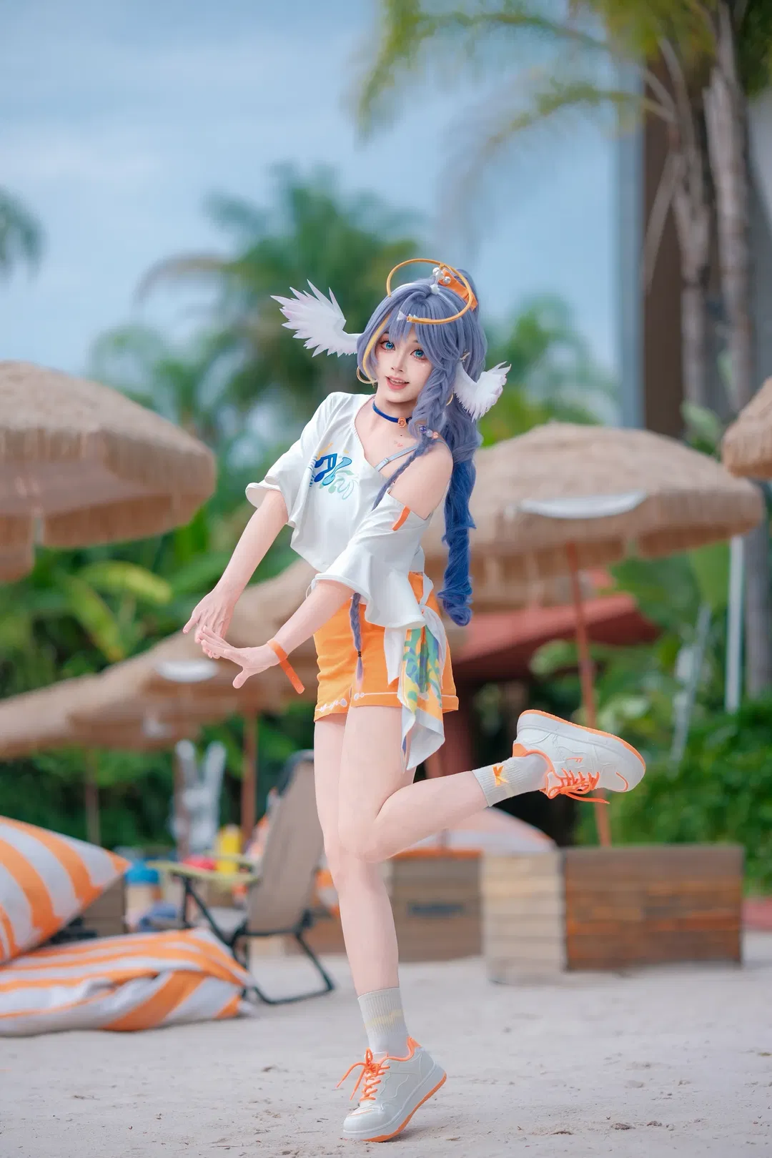 【知更鸟cos】崩坏星穹铁道 夏日海滩的清凉元气 - 第 4 张