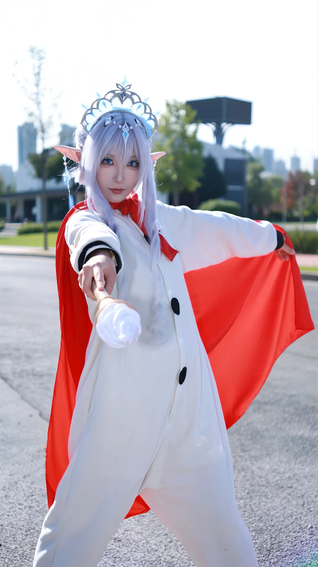 原神冰之女皇cos 當冰雪女王遇上蜜雪冰城雪王 - 第 1 張
