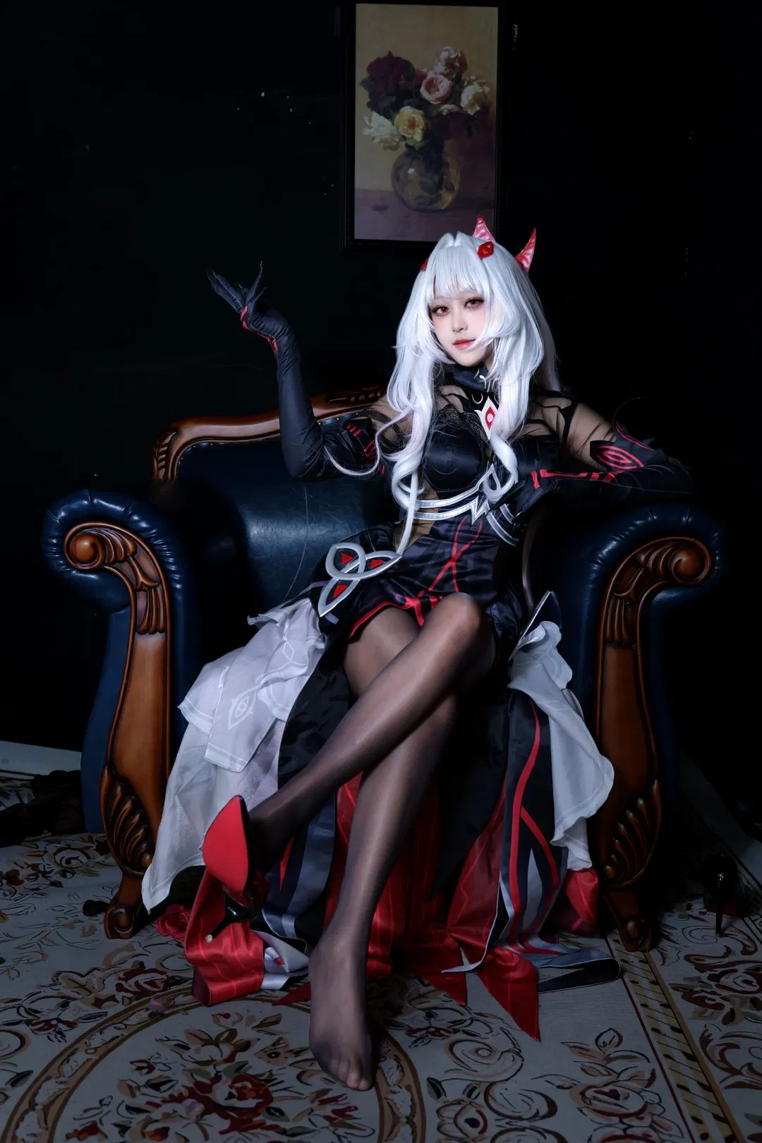 【若娜瓦cos】暗黑哥特风的复古下午茶 - 第 1 张