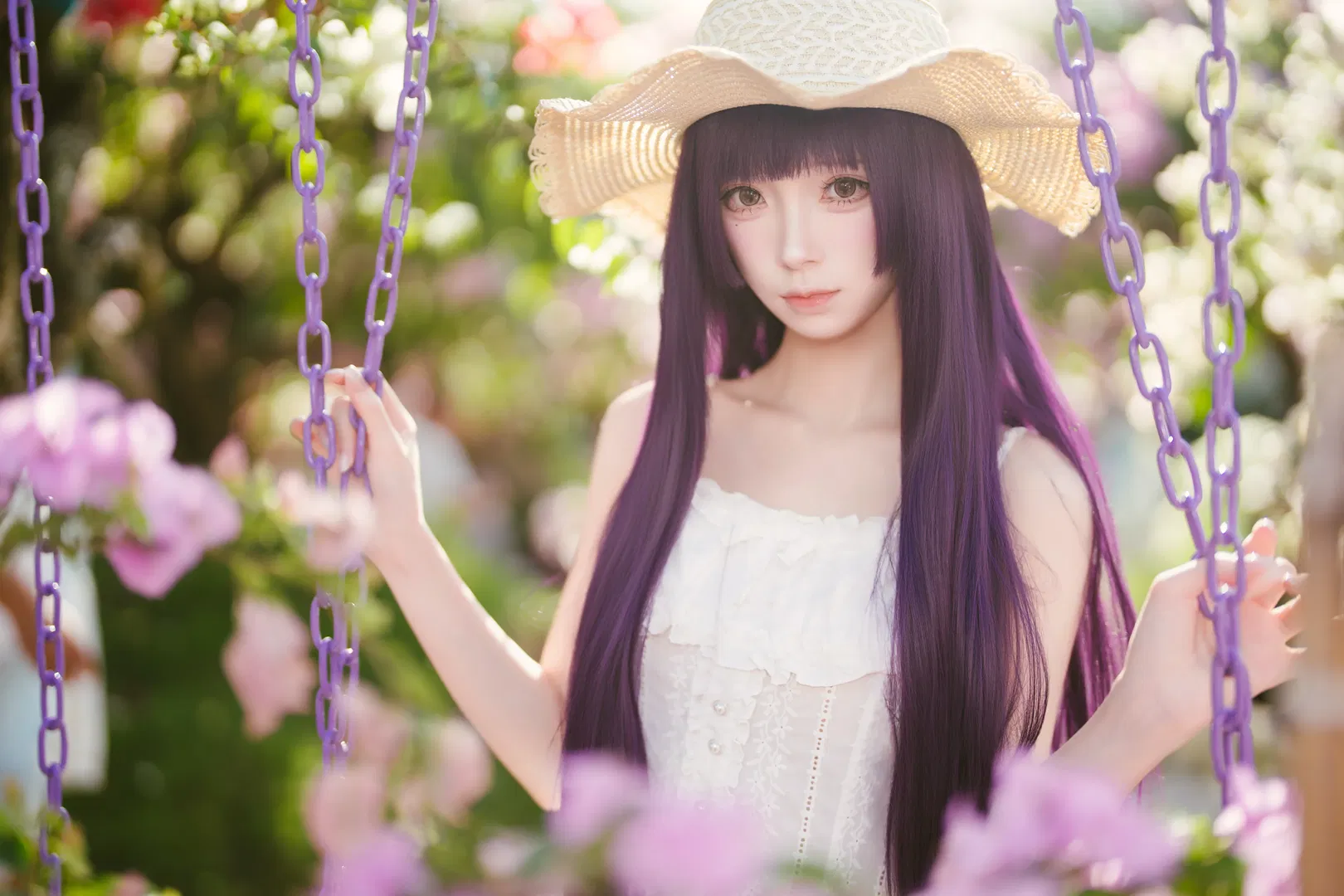 【五更琉璃cos】紫發少女的花海夏日私影 - 第 5 張