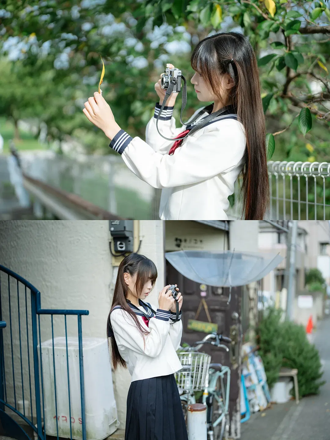 暧昧3センチ，日系水手服街道随拍 - 第 11 张