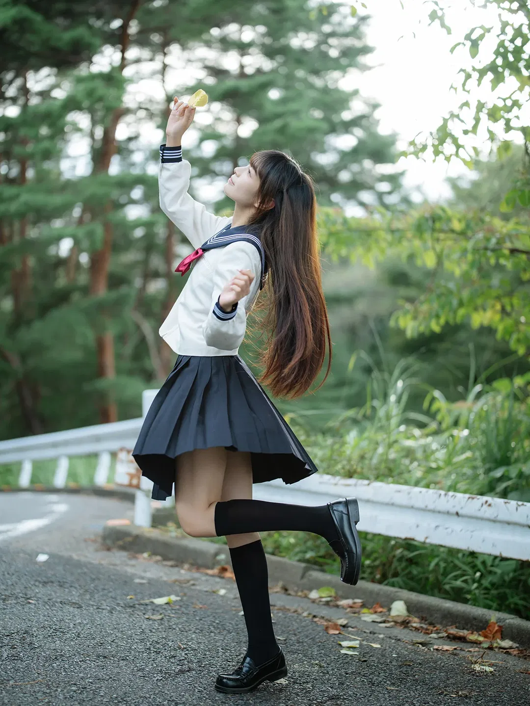 暧昧3センチ，日系水手服街道随拍 - 第 14 张