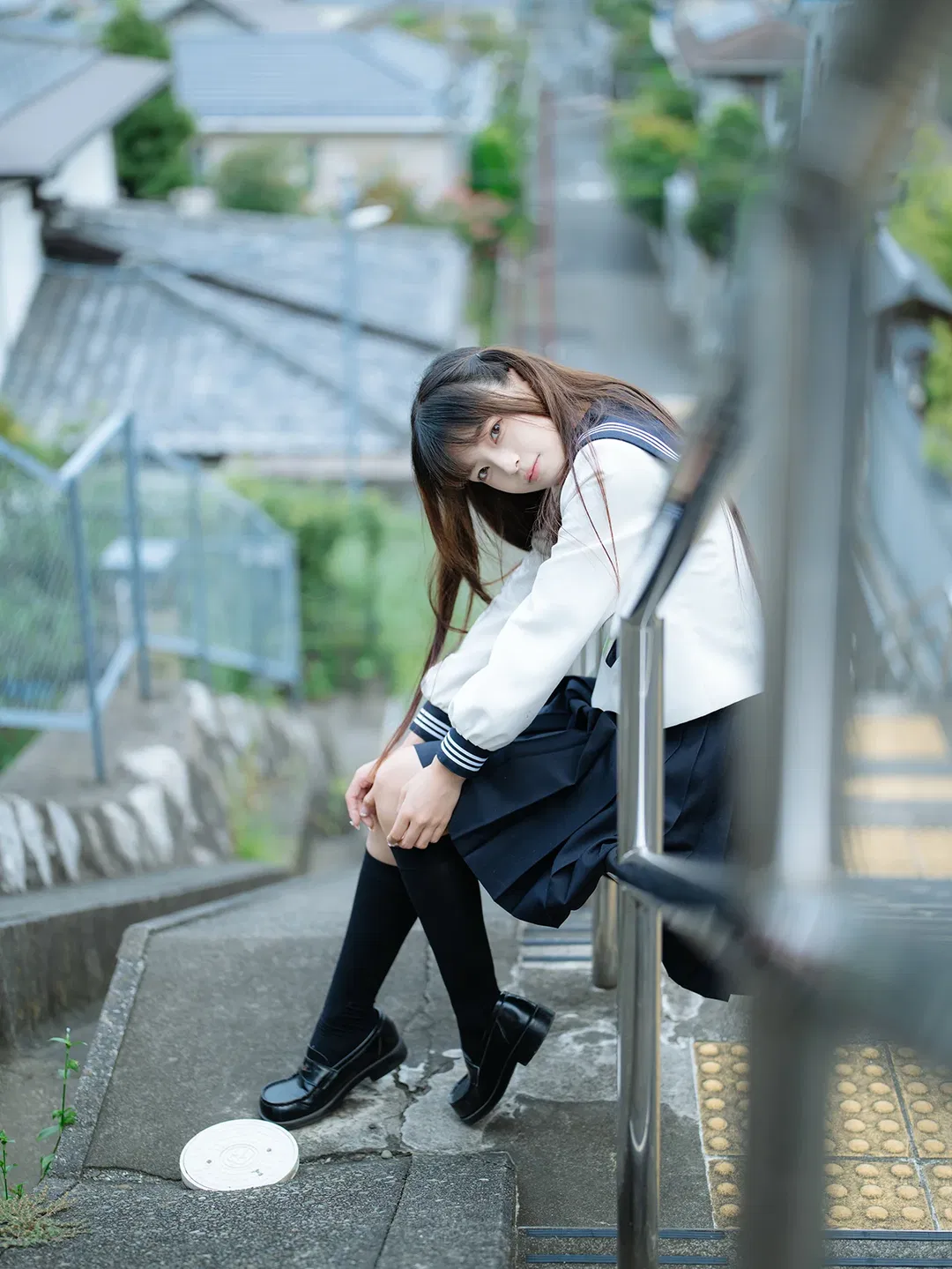 暧昧3センチ，日系水手服街道随拍 - 第 16 张
