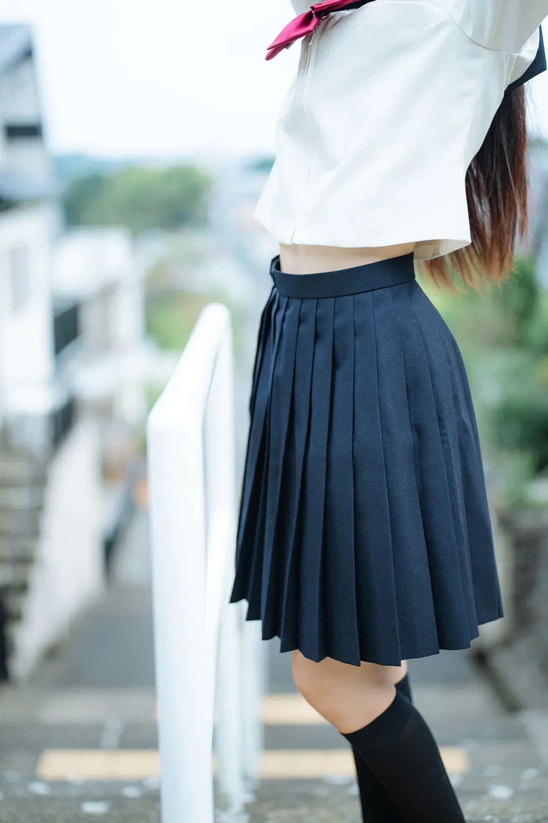 暧昧3センチ，日系水手服街道随拍 - 第 18 张