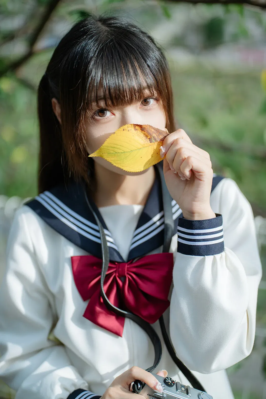 暧昧3センチ，日系水手服街道随拍 - 第 8 张
