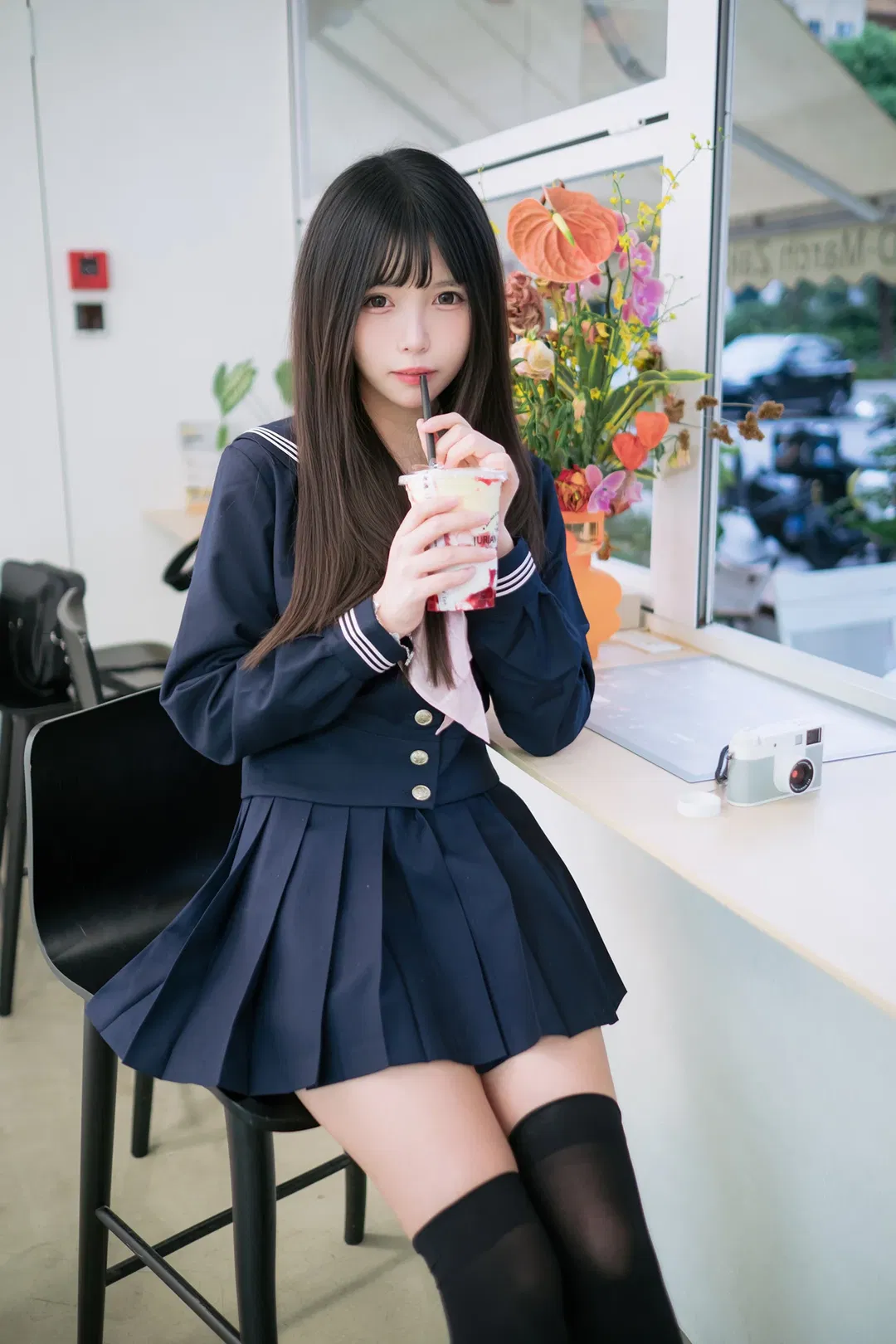 下雨天的游乐场，透明雨衣和水手服的碰撞 - 第 10 张