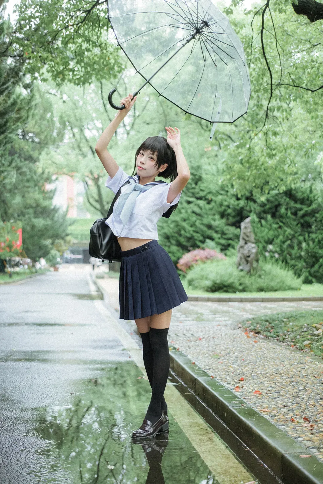 雨后校园氛围感JK制服写真拍摄记录 - 第 11 张