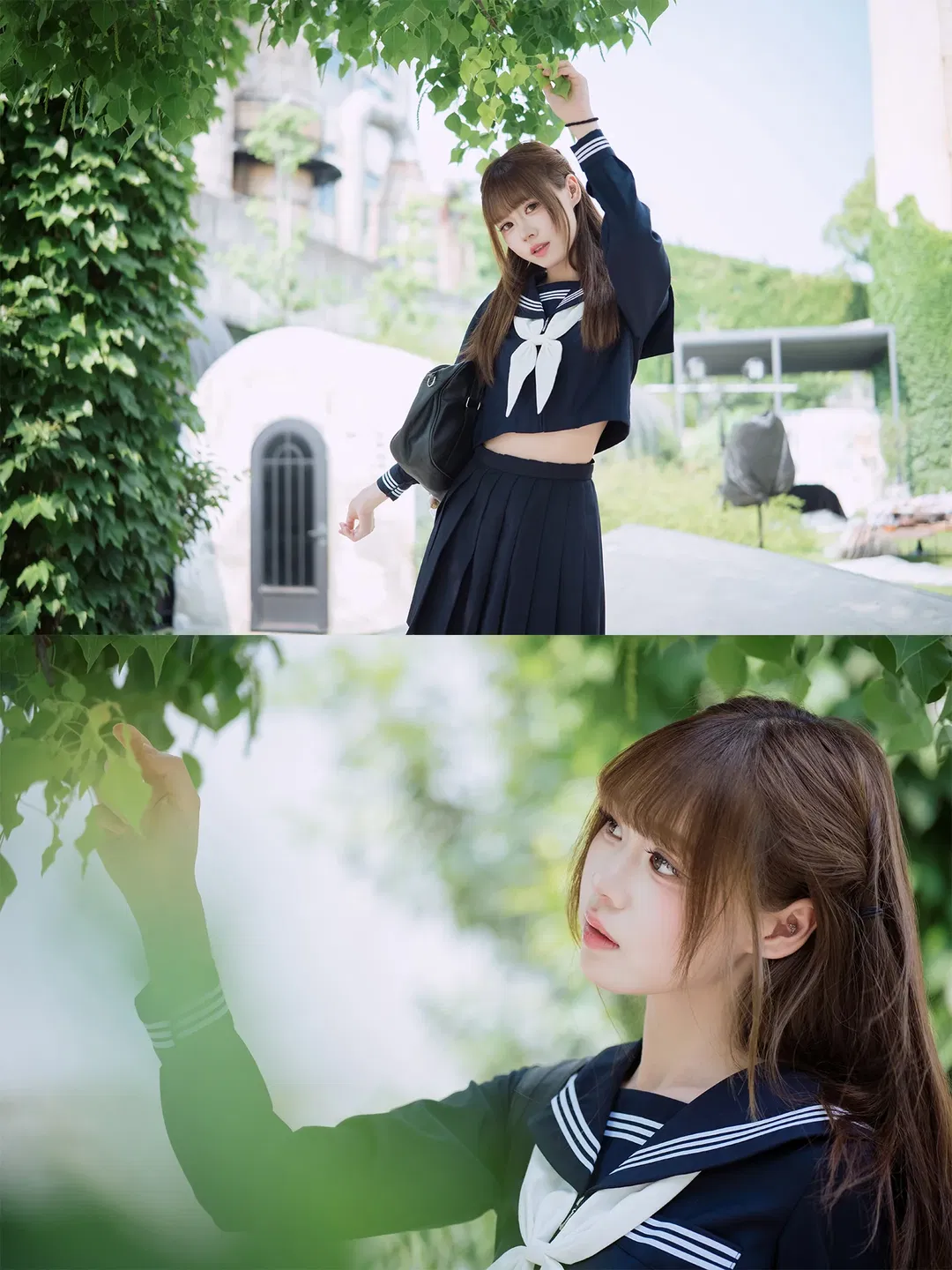 蓝莓冰淇淋味的绀白水手服写真 - 第 13 张