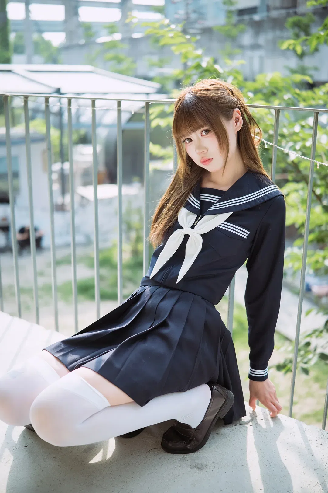 夏日水手服白丝写真，富士X-S20拍摄心得分享 - 第 1 张