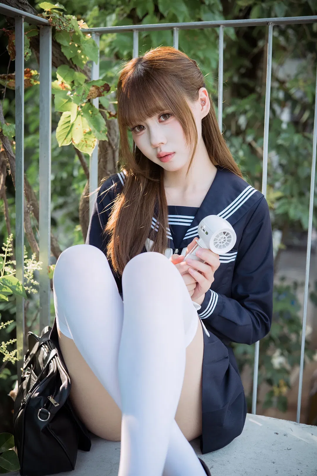夏日水手服白丝写真，富士X-S20拍摄心得分享 - 第 10 张