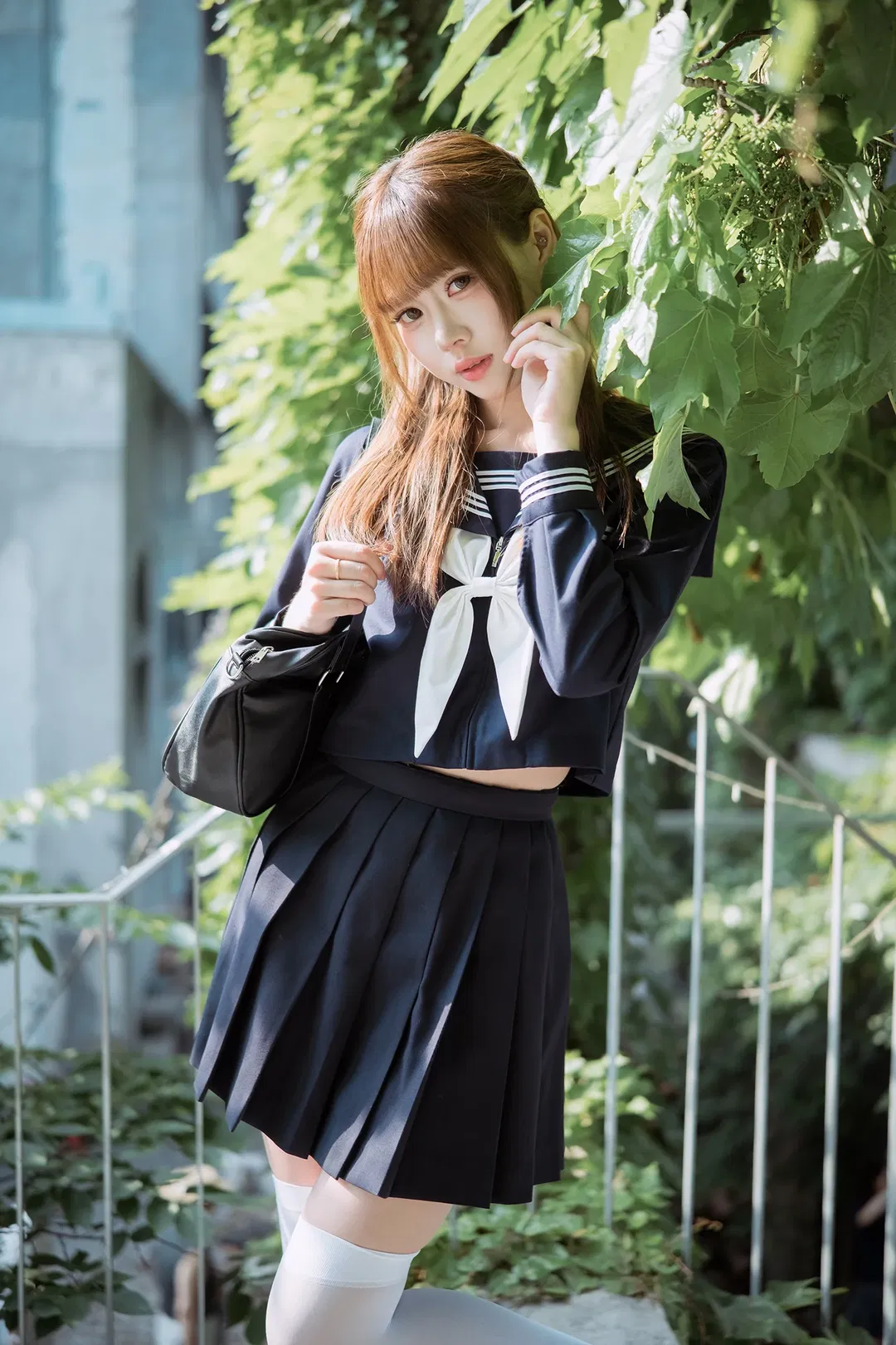 夏日水手服白丝写真，富士X-S20拍摄心得分享 - 第 11 张