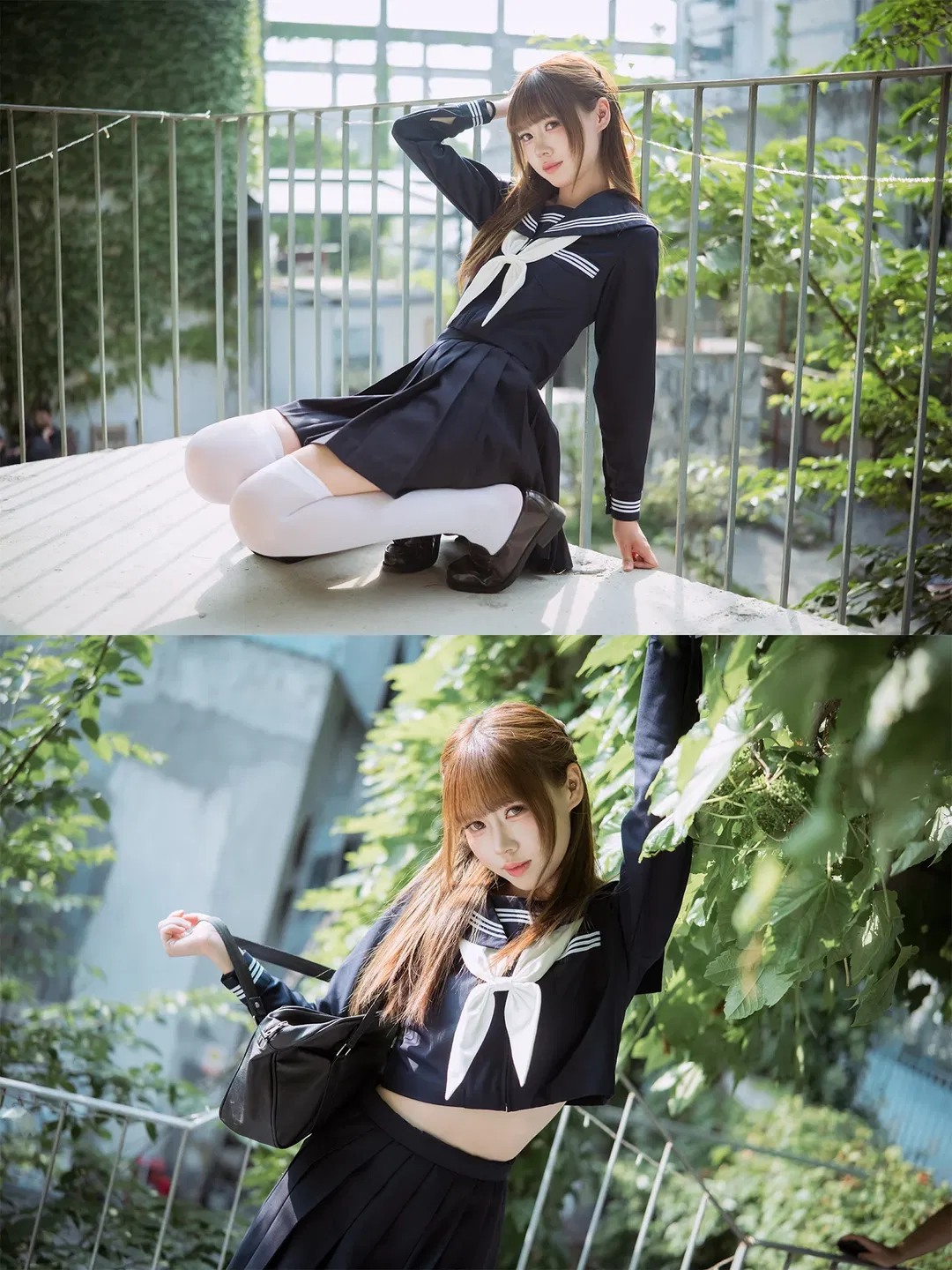 夏日水手服白丝写真，富士X-S20拍摄心得分享 - 第 2 张