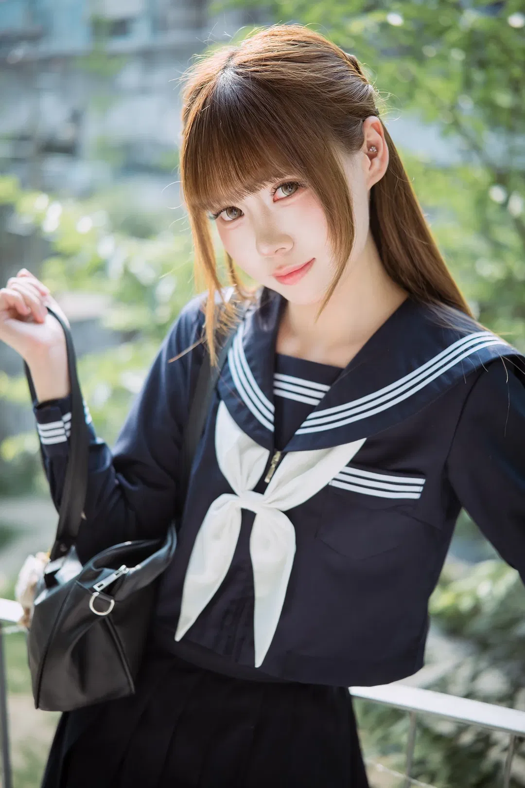 夏日水手服白丝写真，富士X-S20拍摄心得分享 - 第 6 张