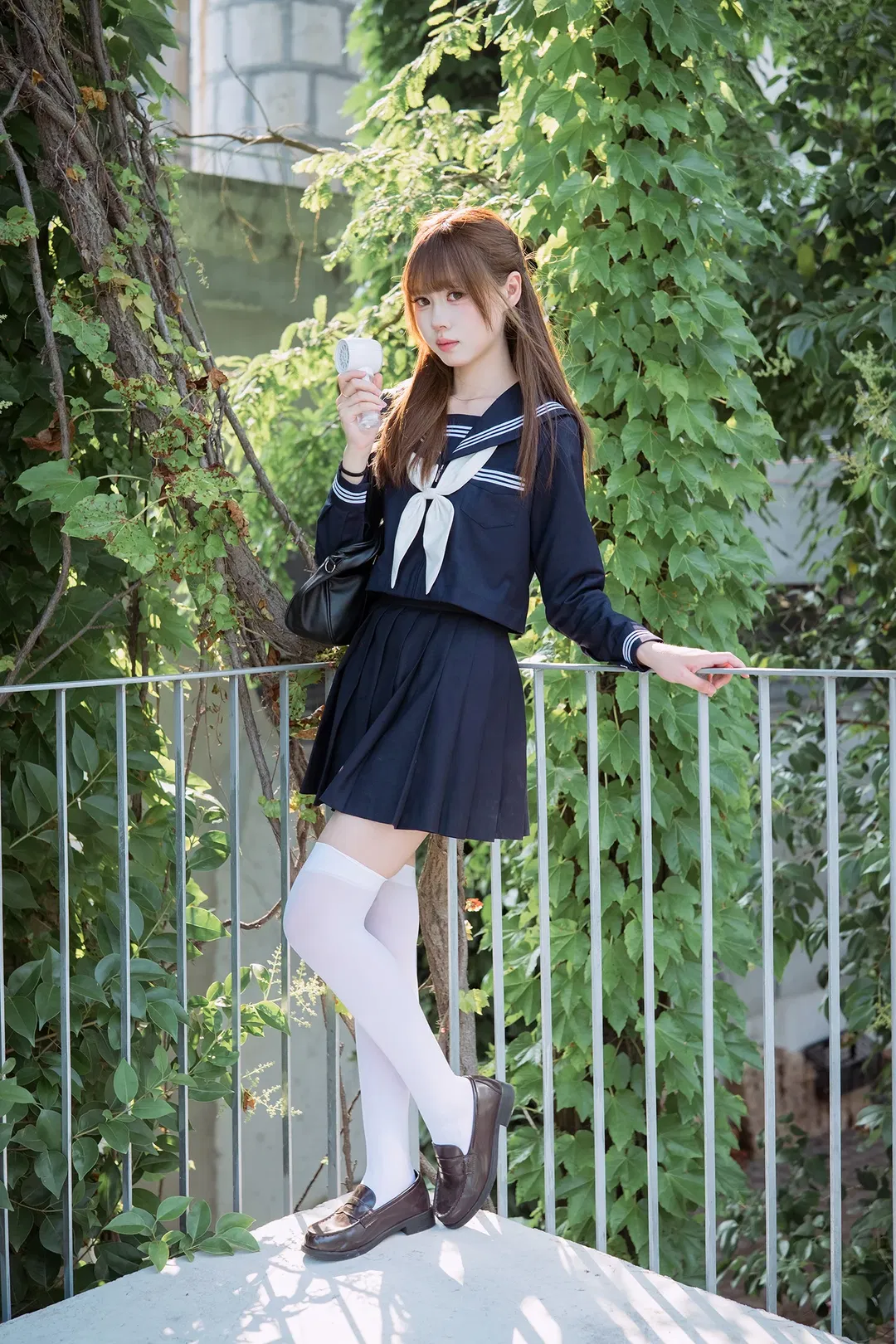 夏日水手服白丝写真，富士X-S20拍摄心得分享 - 第 7 张