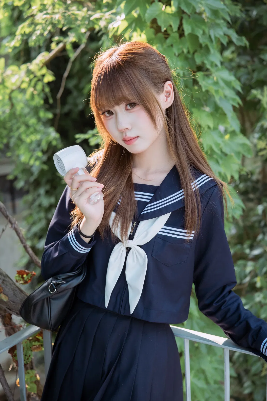 夏日水手服白丝写真，富士X-S20拍摄心得分享 - 第 8 张