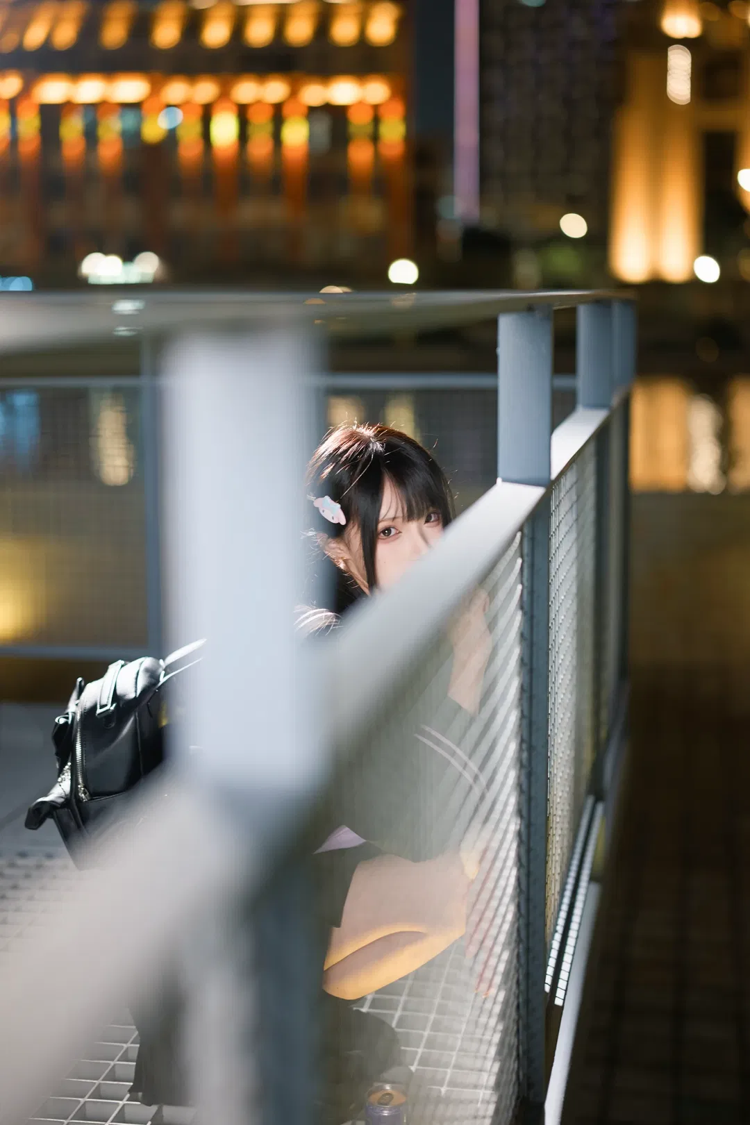 暗黑学院风夜景人像，冷脸萌的二次元氛围感 - 第 9 张