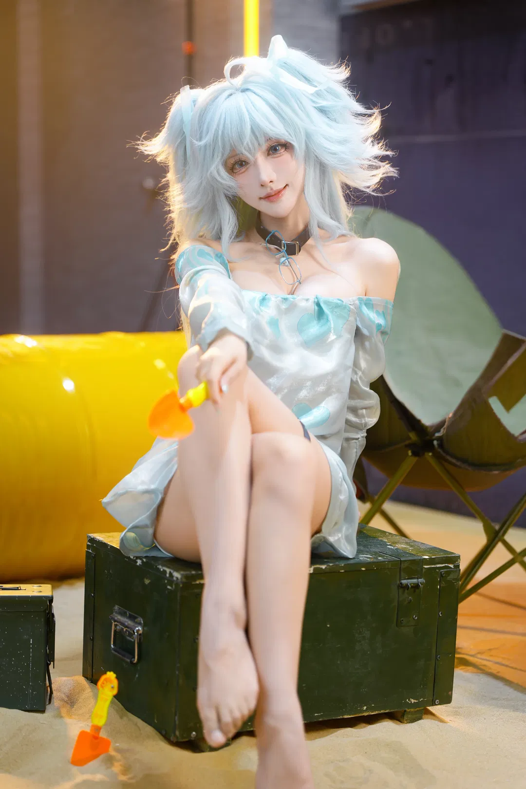 【芙洛倫cos】BW漫展上的薄荷藍少女