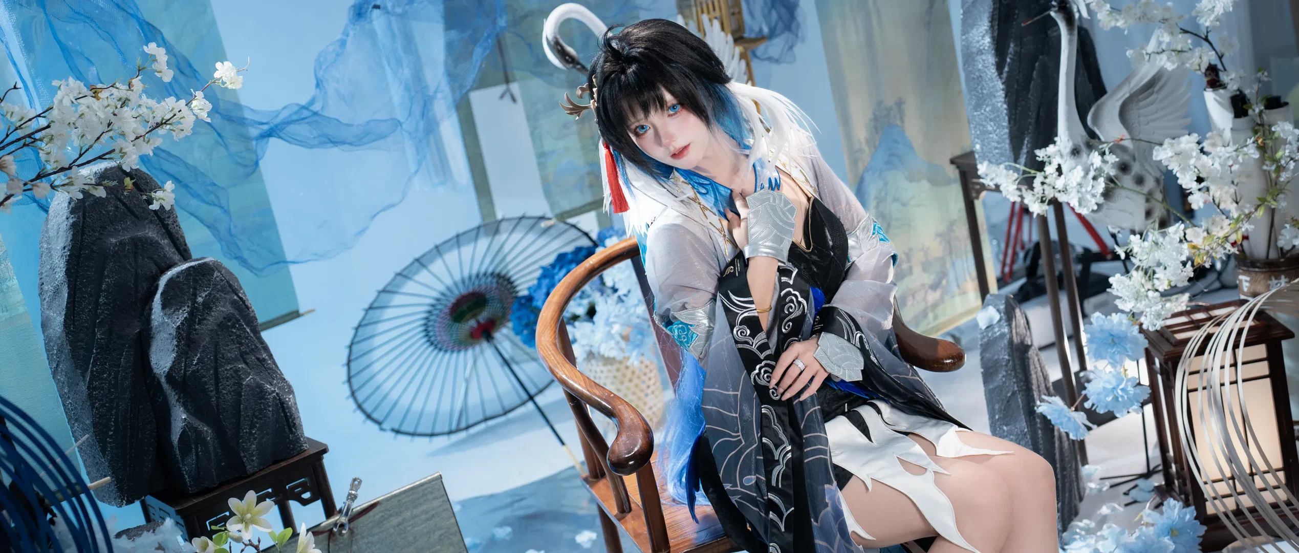 【秧秧cos】鸣潮夜翎，坠入静谧的蓝色梦境 - 第 4 张
