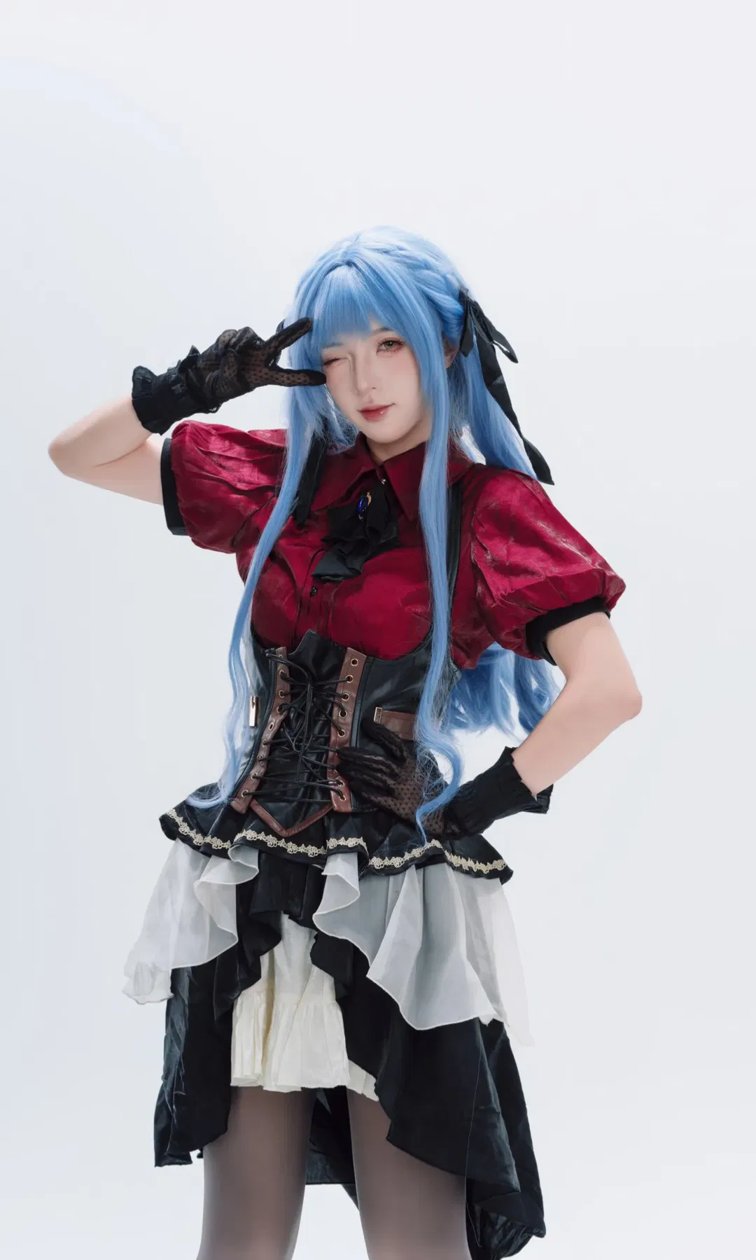 【豐川祥子cos】紅黑質感哥特風，細節拉滿的棚拍記錄 - 第 2 張