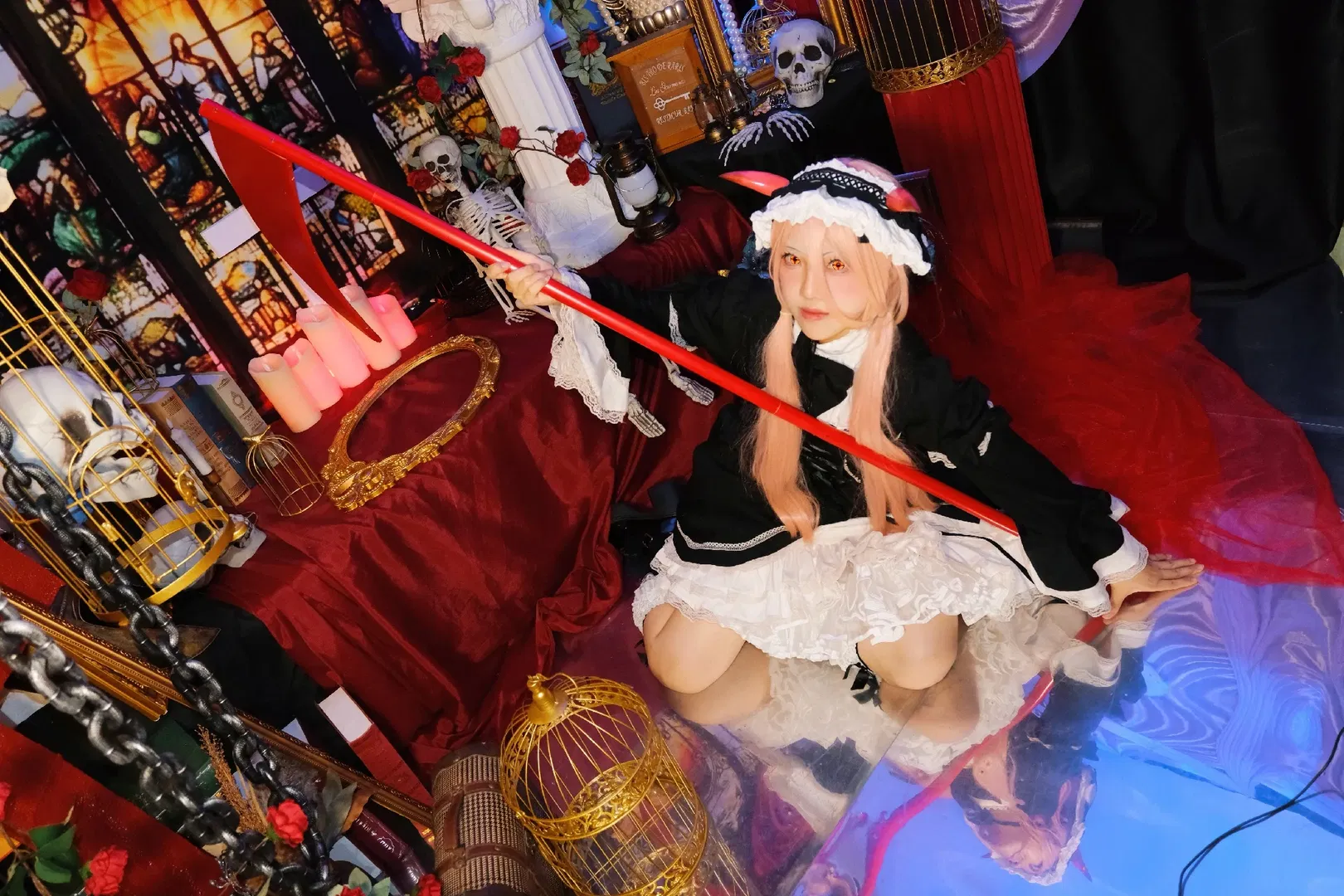 【帕瓦cos】电锯人女仆装暗黑哥特风演绎 - 第 3 张