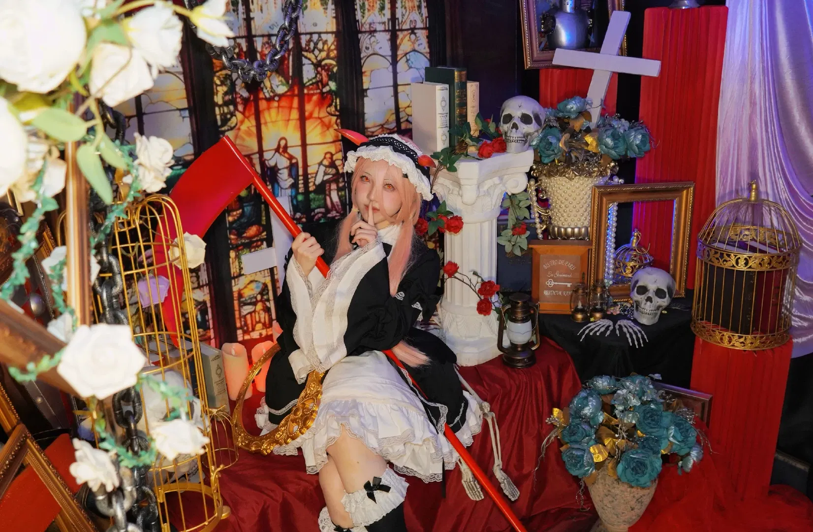 【帕瓦cos】电锯人女仆装暗黑哥特风演绎 - 第 7 张
