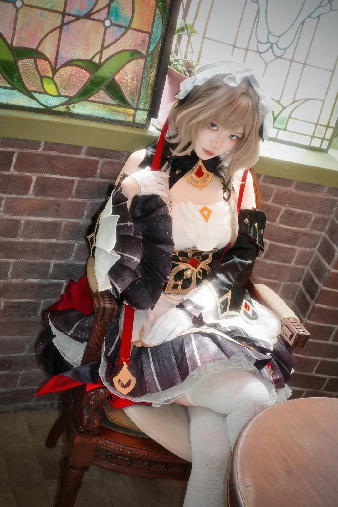 【木偶桑多涅cos】原神复古茶会中的优雅少女 - 第 4 张