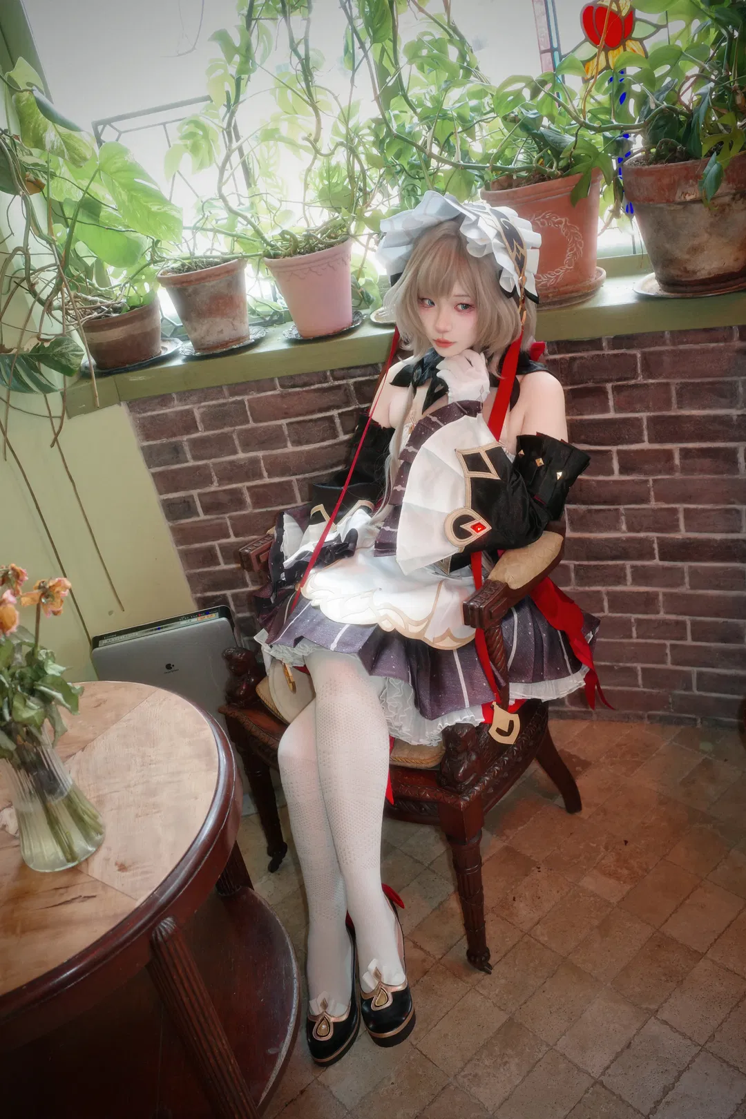 【木偶桑多涅cos】原神复古茶会中的优雅少女 - 第 6 张