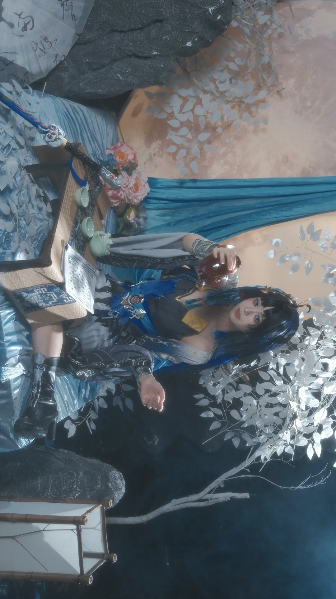 【秧秧cos】鸣潮国风少女的慵懒下午茶时光 - 第 2 张