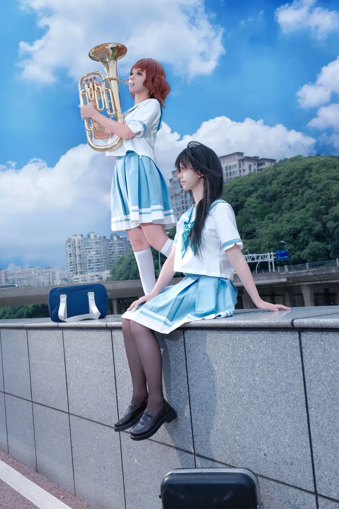 【黄前久美子cos】吹响吧上低音号，属于夏日的蓝色旋律 - 第 1 张