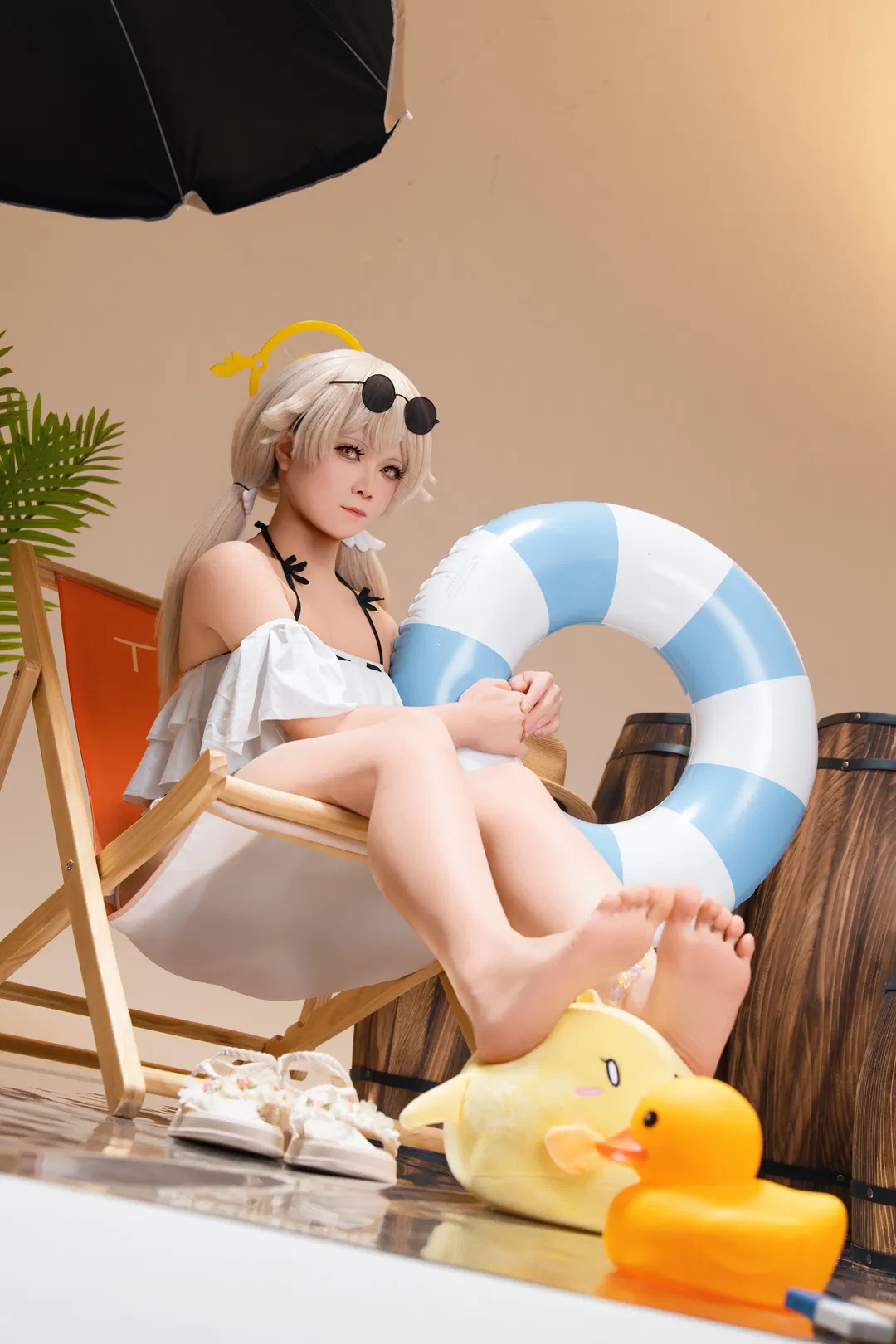 【日富美cos】蔚藍檔案的夏日海灘偷閒時光 - 第 1 張
