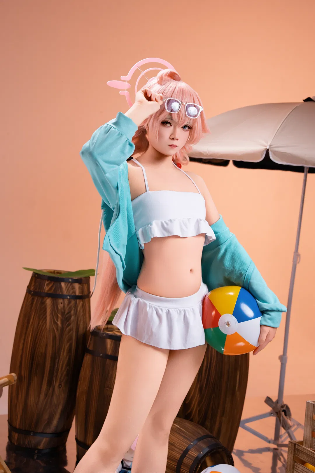 【小鳥遊星野cos】蔚藍檔案水星野沙灘棚拍記錄