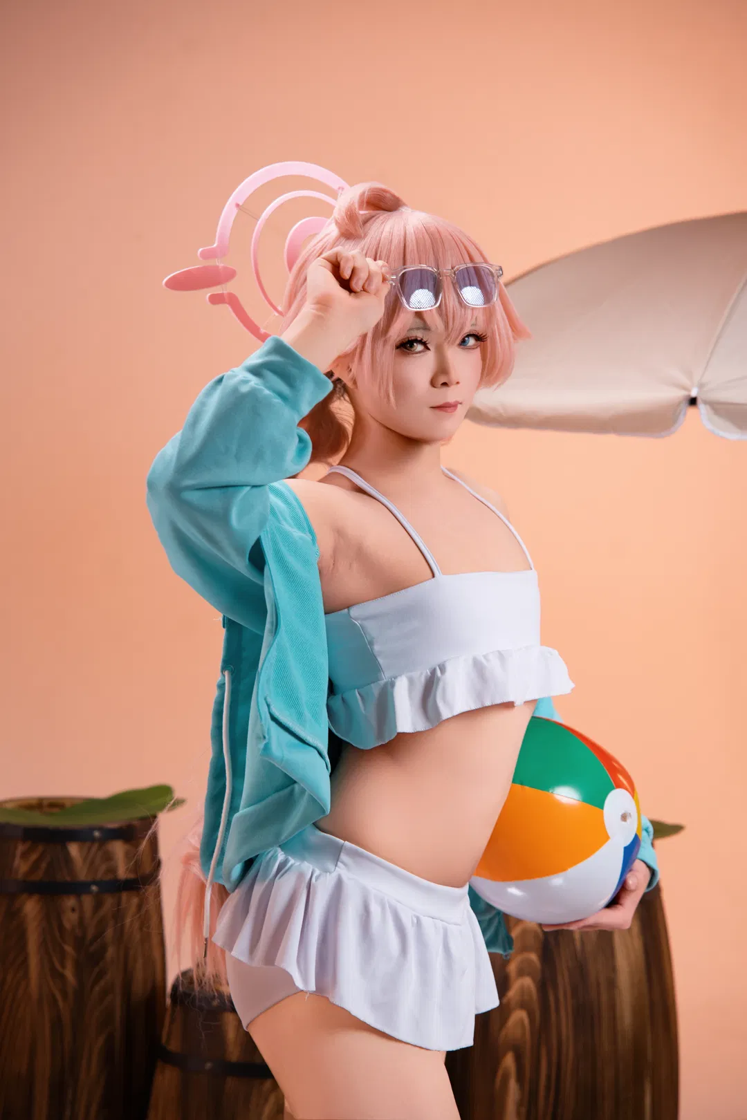 【小鸟游星野cos】蔚蓝档案水星野沙滩棚拍记录 - 第 3 张