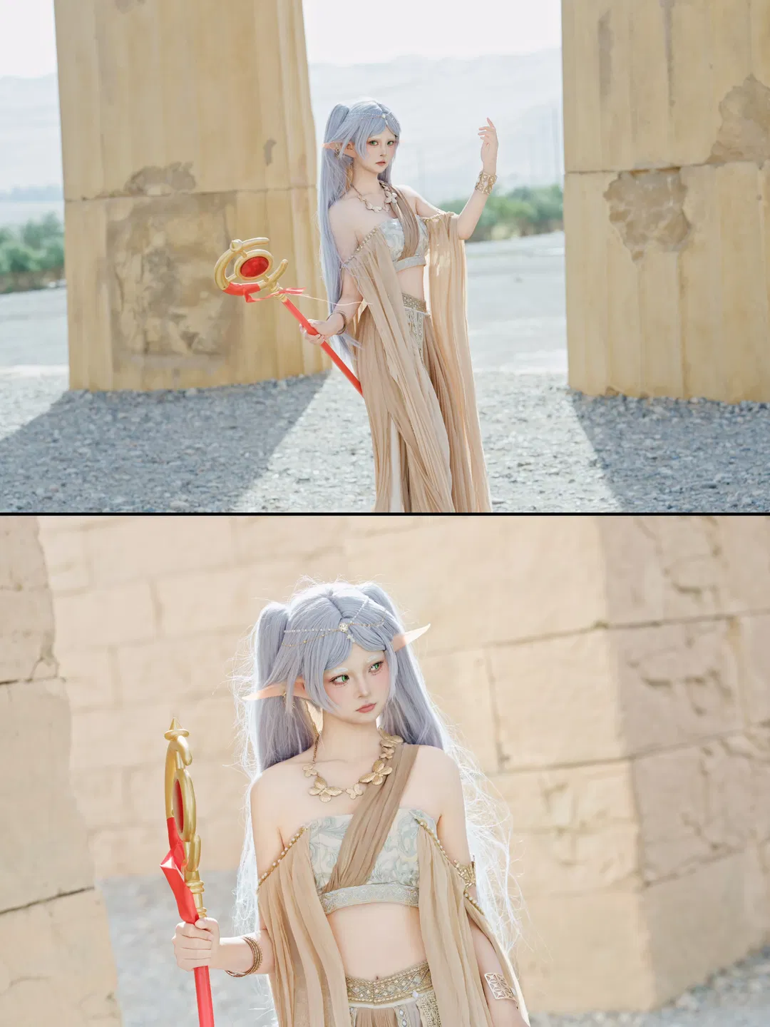 【芙莉莲cos】葬送的芙莉莲敦煌旅拍私设 - 第 3 张