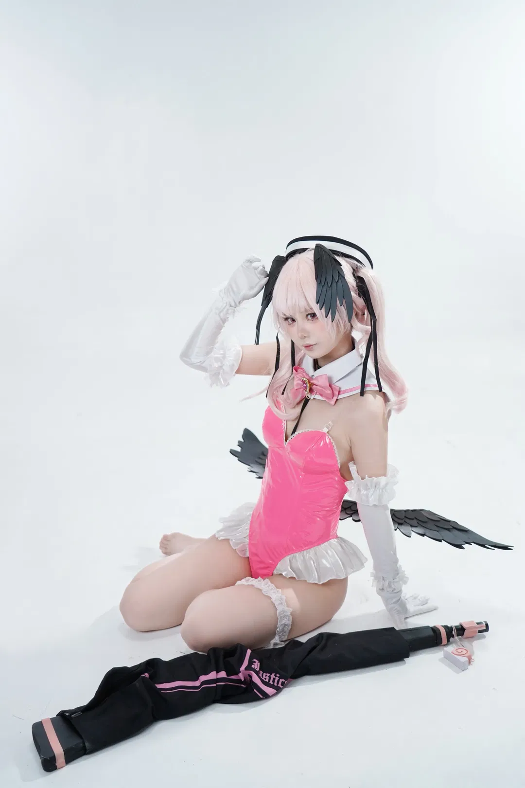 【下江小春cos】蔚蓝档案粉色小恶魔的棚拍记录 - 第 2 张